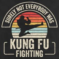 Surely Not Everybody Was Kung Fu Fighting Vintage Golf Towel