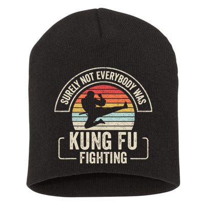Surely Not Everybody Was Kung Fu Fighting Vintage Short Acrylic Beanie