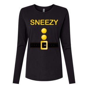 Sneezy Dwarf Costume Womens Cotton Relaxed Long Sleeve T-Shirt