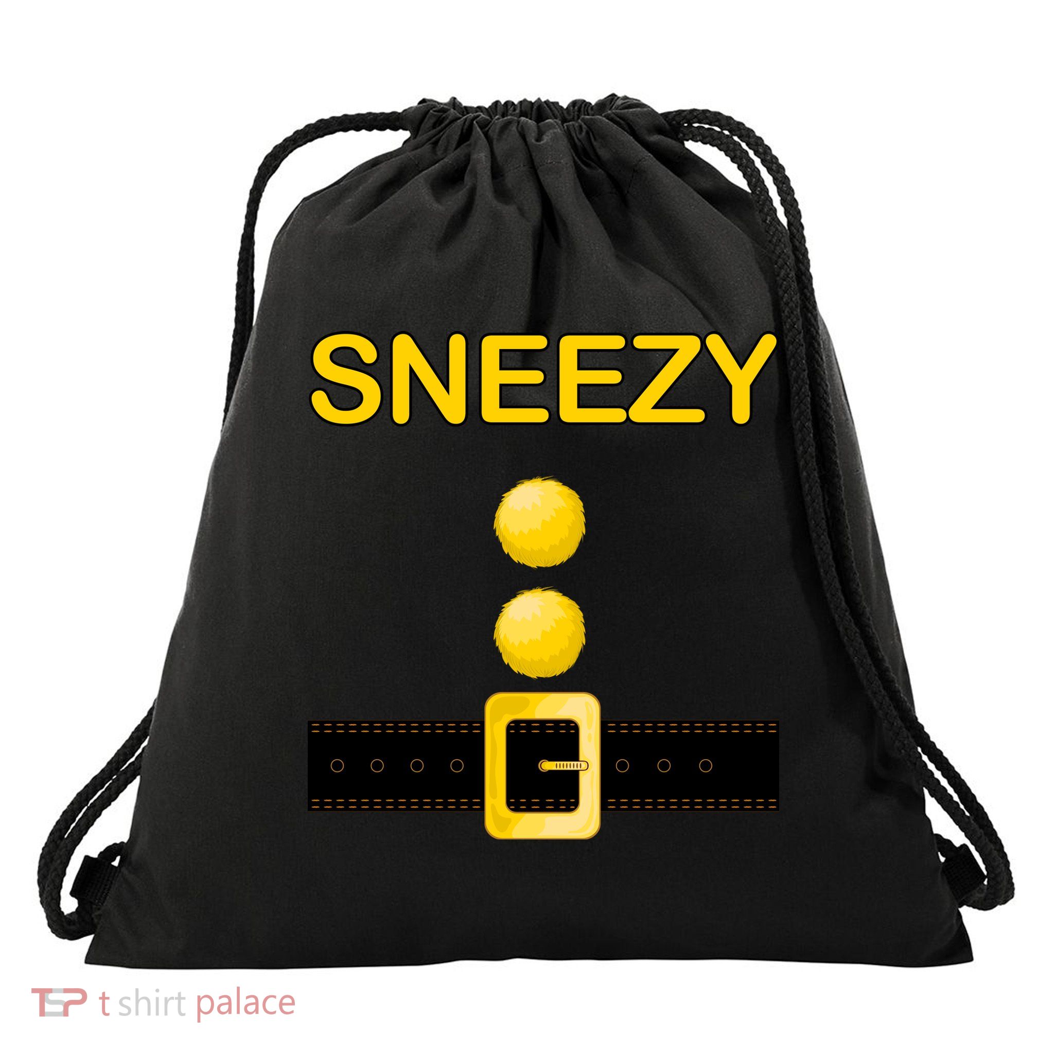 Sneezy Dwarf Costume Drawstring Bag