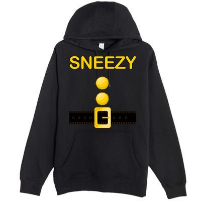 Sneezy Dwarf Costume Premium Pullover Hoodie