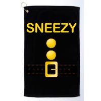 Sneezy Dwarf Costume Golf Towel