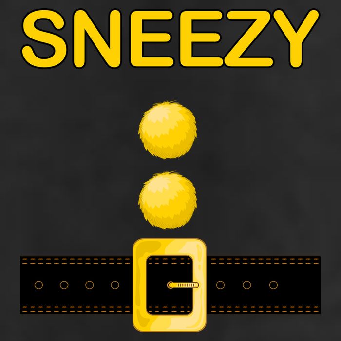 Sneezy Dwarf Costume Golf Towel