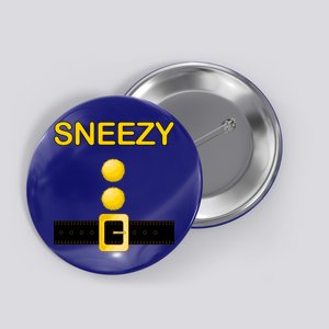 Sneezy Dwarf Costume Button