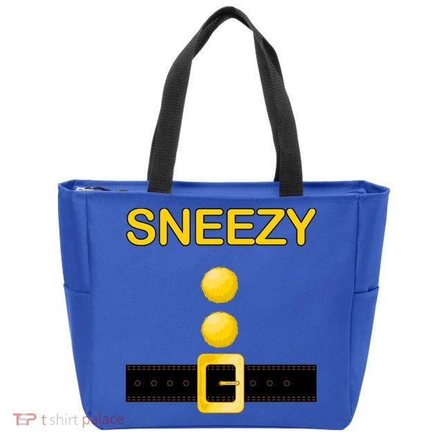 Sneezy Dwarf Costume Zip Tote Bag