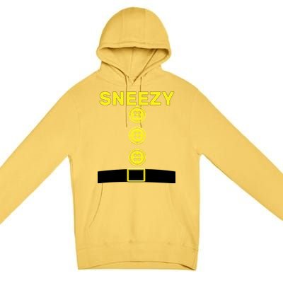 Sneezy Dwarf Halloween Costume Premium Pullover Hoodie