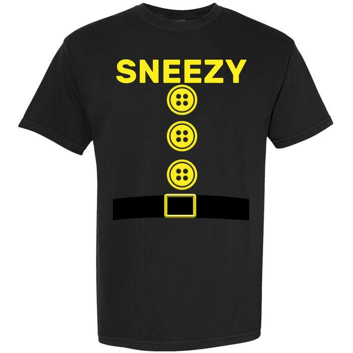 Sneezy Dwarf Halloween Costume Garment-Dyed Heavyweight T-Shirt