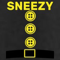 Sneezy Dwarf Halloween Costume Garment-Dyed Heavyweight T-Shirt