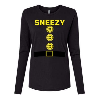 Sneezy Dwarf Halloween Costume Womens Cotton Relaxed Long Sleeve T-Shirt