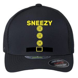 Sneezy Dwarf Halloween Costume Flexfit Unipanel Trucker Cap