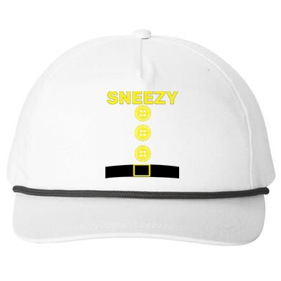 Sneezy Dwarf Halloween Costume Snapback Five-Panel Rope Hat