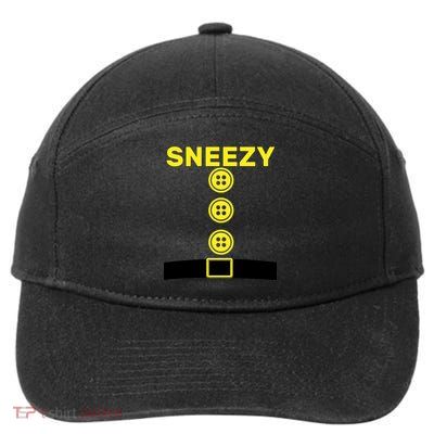 Sneezy Dwarf Halloween Costume 7-Panel Snapback Hat