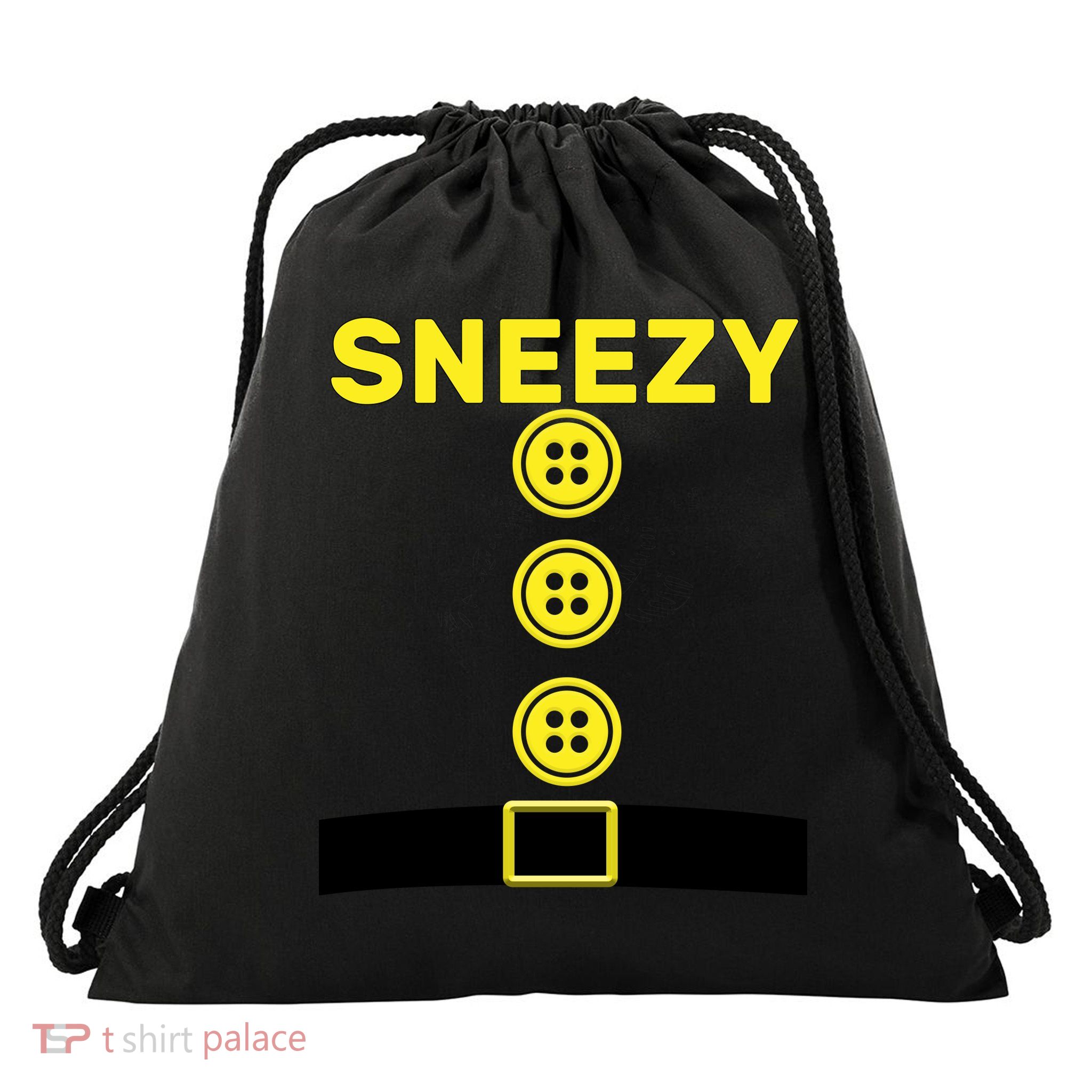 Sneezy Dwarf Halloween Costume Drawstring Bag