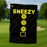 Sneezy Dwarf Halloween Costume Golf Towel