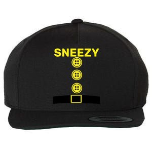 Sneezy Dwarf Halloween Costume Wool Snapback Cap