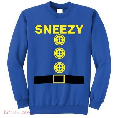 Sneezy Dwarf Halloween Costume Tall Sweatshirt