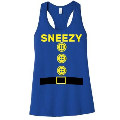 Sneezy Dwarf Halloween Costume Women's Racerback Tank