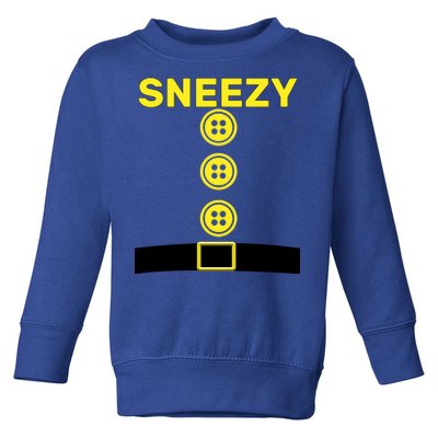 Sneezy Dwarf Halloween Costume Toddler Sweatshirt