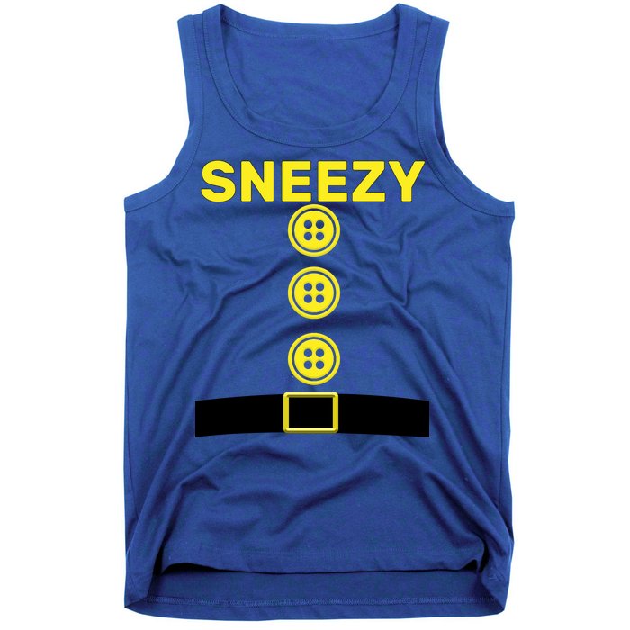 Sneezy Dwarf Halloween Costume Tank Top