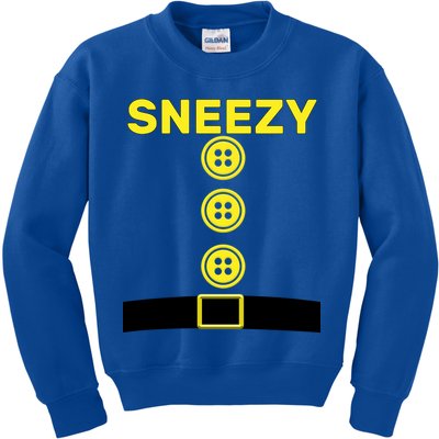Sneezy Dwarf Halloween Costume Kids Sweatshirt