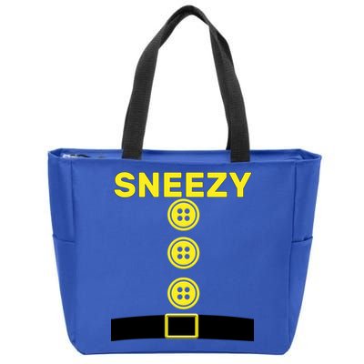 Sneezy Dwarf Halloween Costume Zip Tote Bag