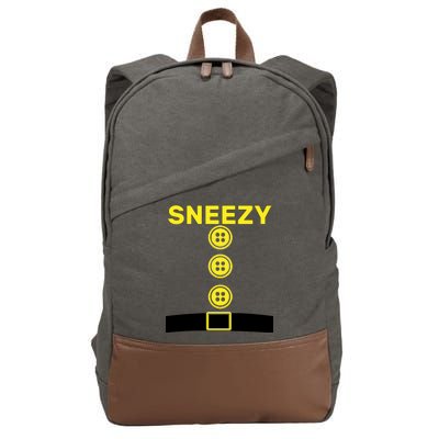 Sneezy Dwarf Halloween Costume Cotton Canvas Backpack