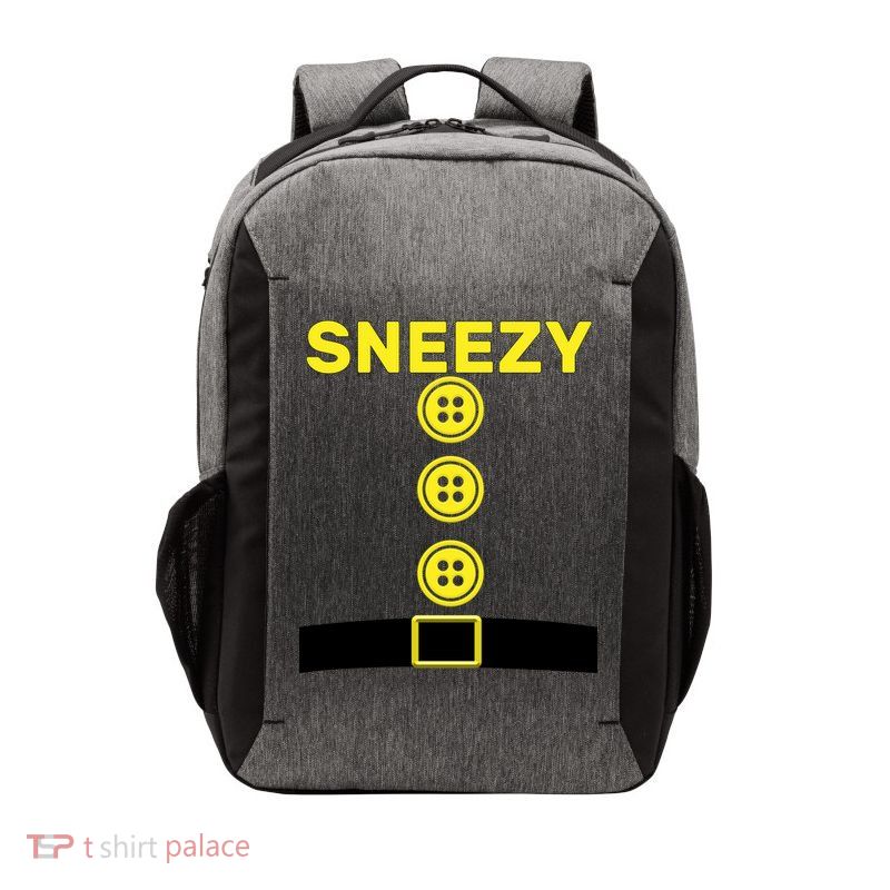 Sneezy Dwarf Halloween Costume Vector Backpack