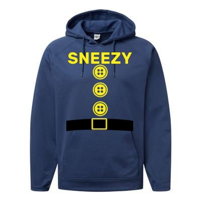 Sneezy Dwarf Halloween Costume Performance Fleece Hoodie