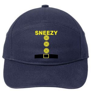 Sneezy Dwarf Halloween Costume 7-Panel Snapback Hat