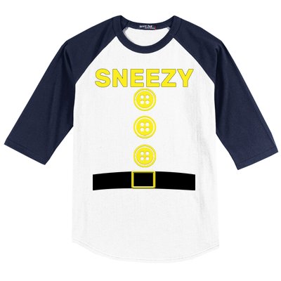 Sneezy Dwarf Halloween Costume Baseball Sleeve Shirt