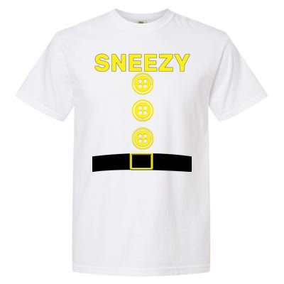 Sneezy Dwarf Halloween Costume Garment-Dyed Heavyweight T-Shirt