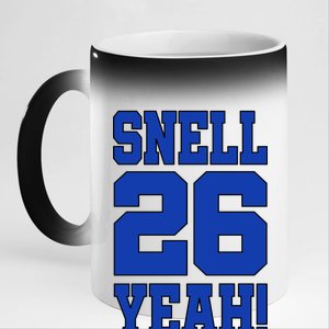 Snell 26 Yeah! Football 11oz Black Color Changing Mug