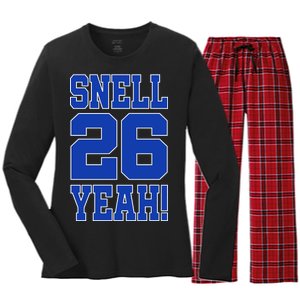 Snell 26 Yeah! Football Women's Long Sleeve Flannel Pajama Set 