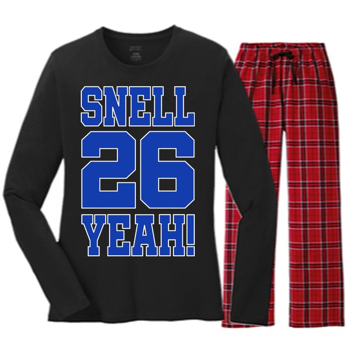 Snell 26 Yeah! Football Women's Long Sleeve Flannel Pajama Set 