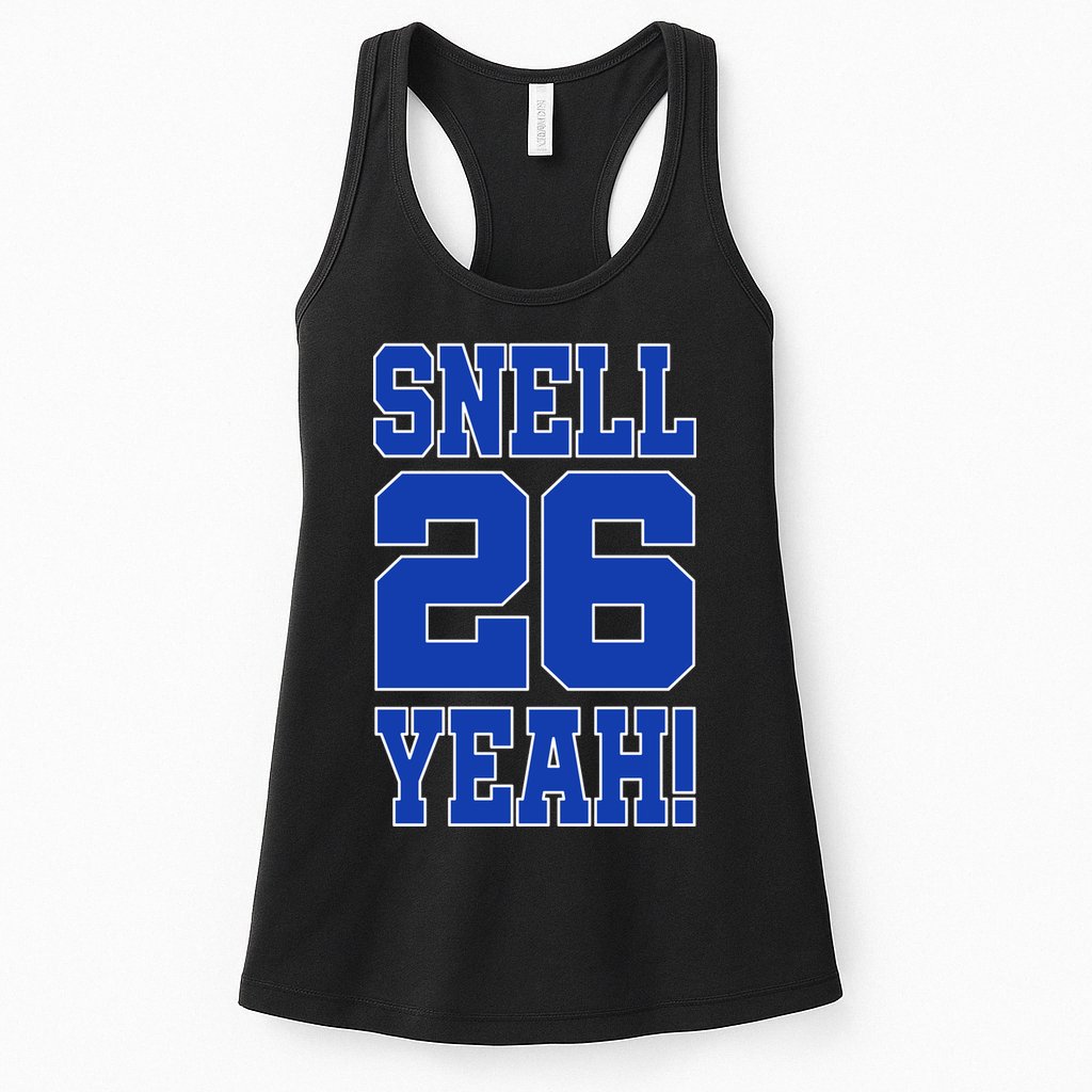 Snell 26 Yeah! Football Womens Tank Top