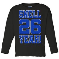 Snell 26 Yeah! Football Toddler Long Sleeve Shirt