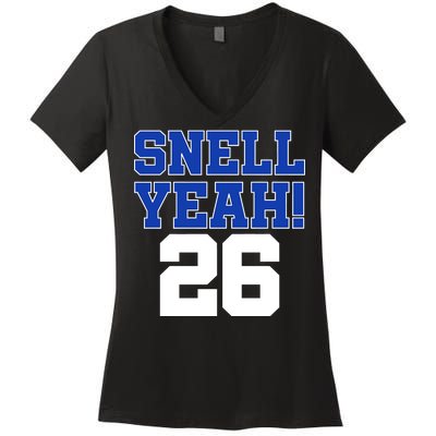 Snell Yeah 26 Kentucky Football Women's V-Neck T-Shirt