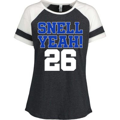 Snell Yeah 26 Kentucky Football Enza Ladies Jersey Colorblock Tee