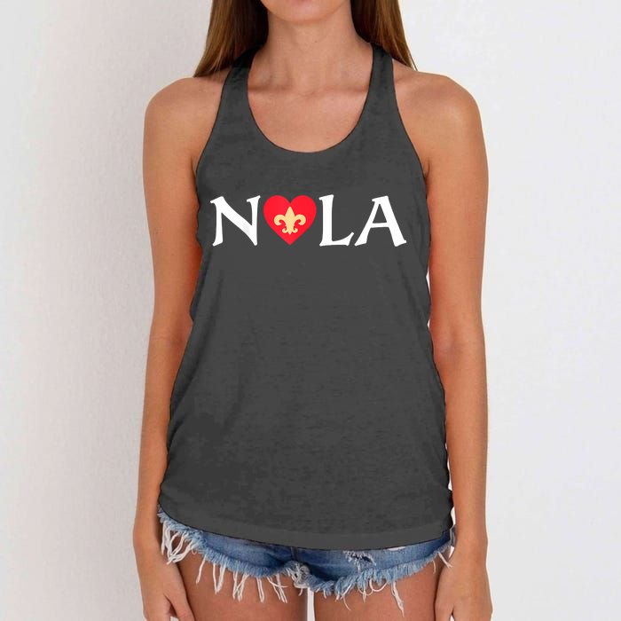 Support Never Forget Nola Orleans Strong 2025 Women Women's Knotted Racerback Tank