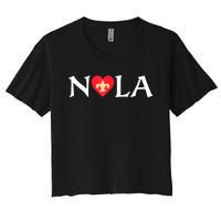 Support Never Forget Nola Orleans Strong 2025 Women Women's Crop Top Tee