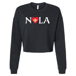 Support Never Forget Nola Orleans Strong 2025 Women Cropped Pullover Crew