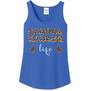 School Nurse For Super Nurse Leopard Font Gift Ladies Essential Tank