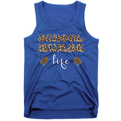 School Nurse For Super Nurse Leopard Font Gift Tank Top