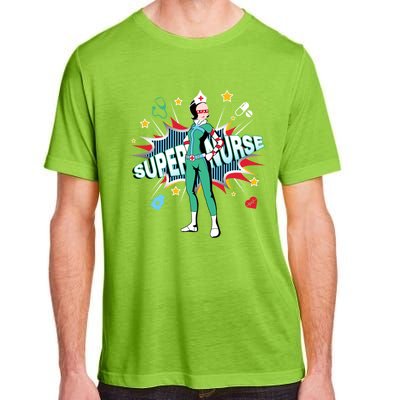 Super Nurse Funny Gift Best Superhero Funny Rn Nurse Gift Adult ChromaSoft Performance T-Shirt