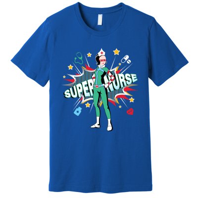 Super Nurse Funny Gift Best Superhero Funny Rn Nurse Gift Premium T-Shirt