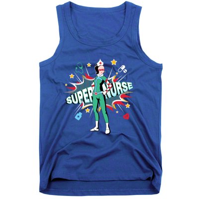 Super Nurse Funny Gift Best Superhero Funny Rn Nurse Gift Tank Top