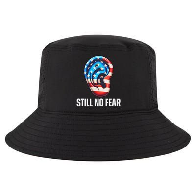 Still No Fear Funny Ear Trump Supporter American Flag Cool Comfort Performance Bucket Hat