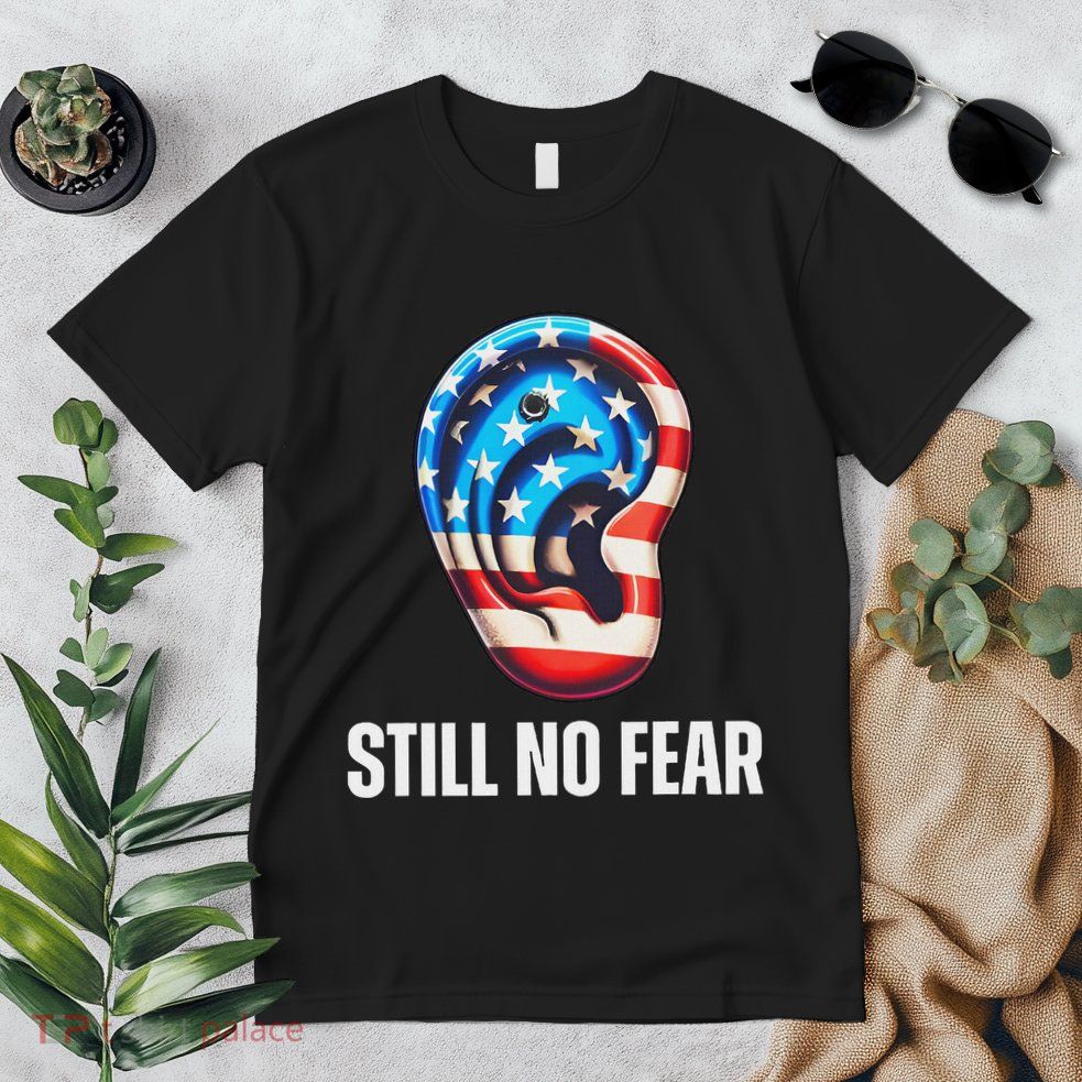 Still No Fear Funny Ear Trump Supporter American Flag Premium T-Shirt