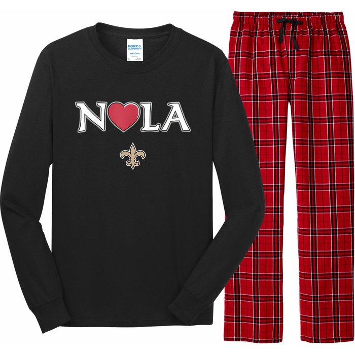 Support Never Forget Nola Orleans Strong For Long Sleeve Pajama Set