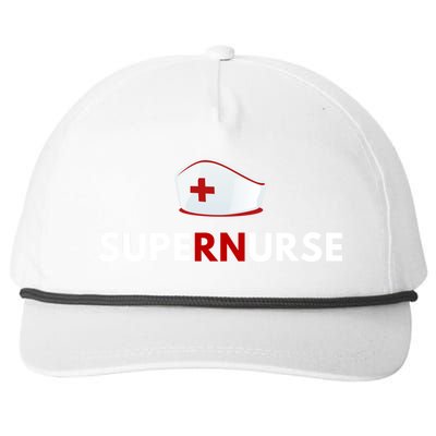 Supernurse Nurse Funny Saying Superhero Nurse Cute Gift Snapback Five-Panel Rope Hat